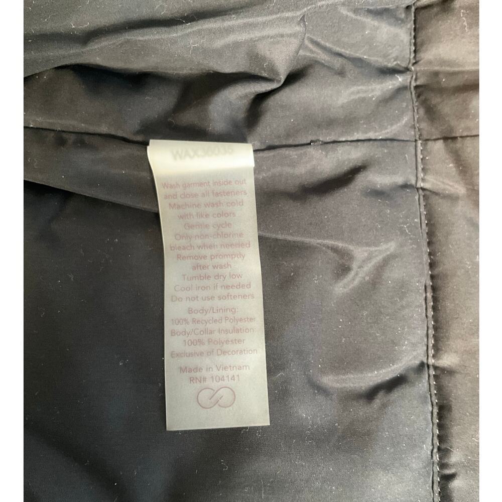Calia by Carrie Underwood Black Puffer Vest SZ Medium Zip Front Utility Pockets - Picture 12 of 12